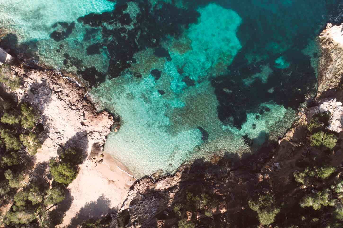 Cala Ferrera is one of the best beaches for snorkelling in Mallorca