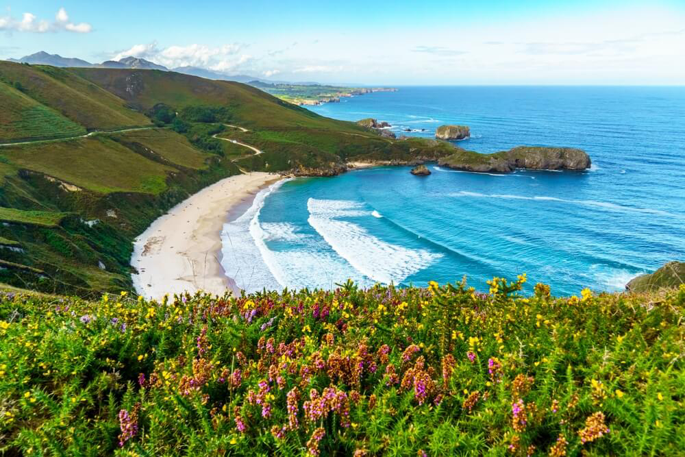 One of Asturias’ best beaches is stunning Torimbia Beach.
