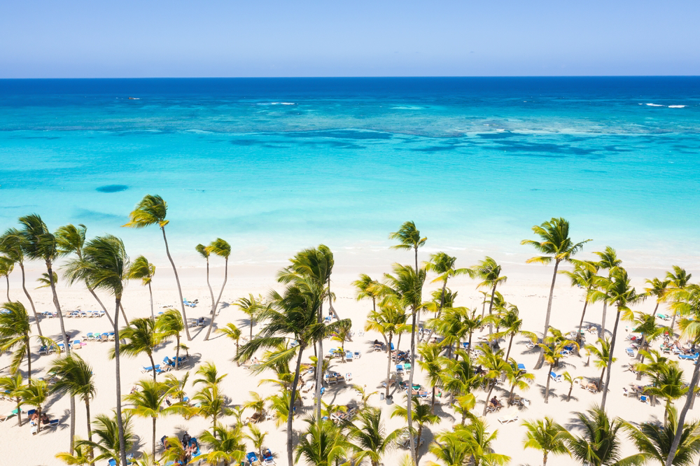 Playa Arena Gorda,  in the Dominican Republic, is known for its fine white sand and clear blue waters