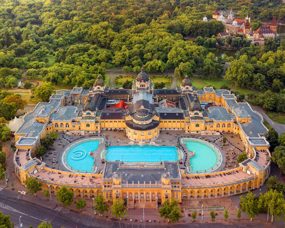 The warm thermal baths of Budapest are one of the best places to visit during fall