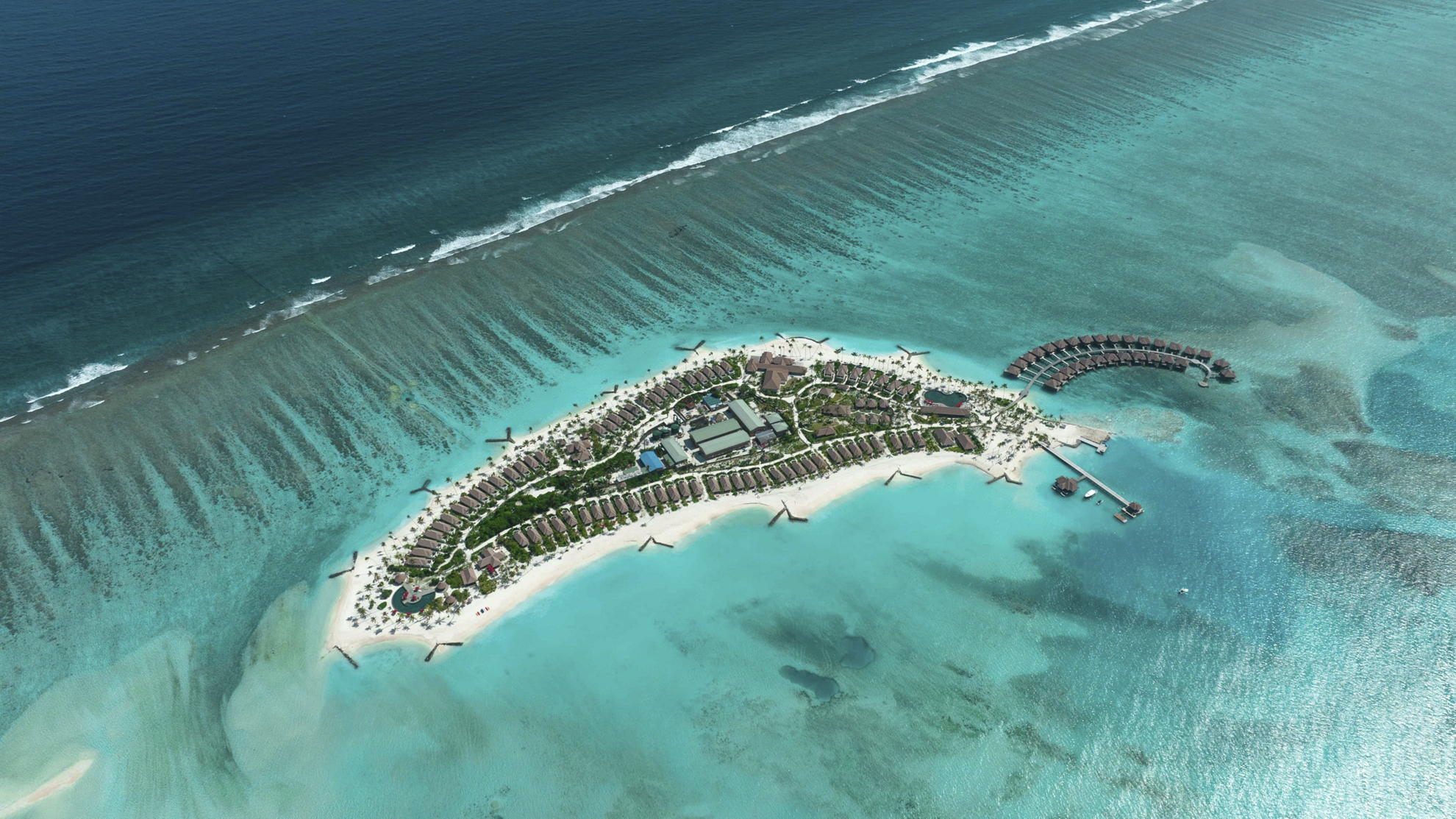 Best travel destinations 2024: A bird’s eye view of the resort Barceló Whale Lagoon Maldives