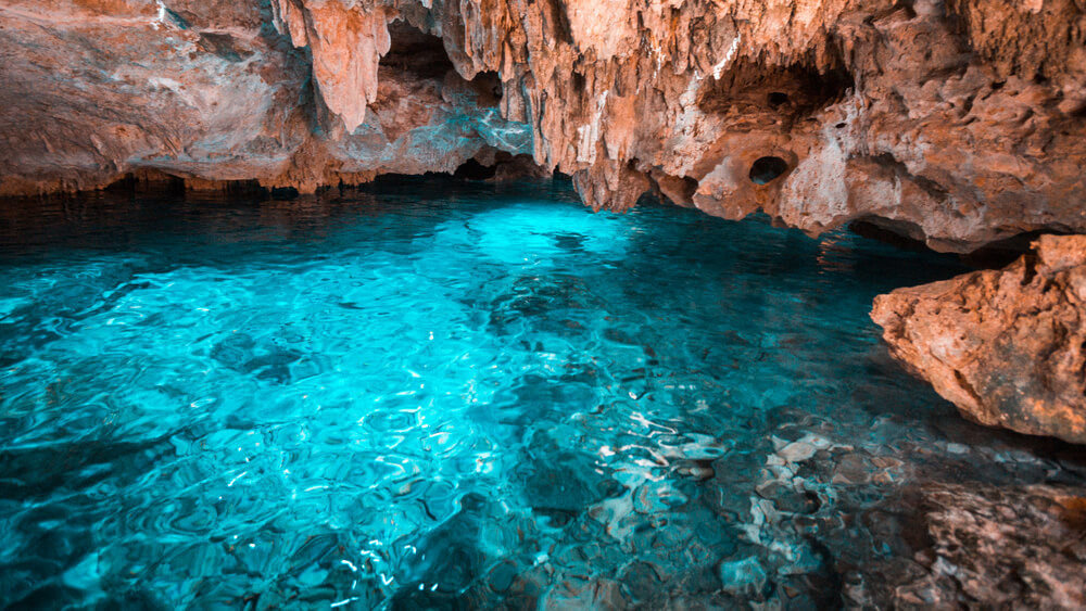 Das Cenote Azul von Playa del Carmen.