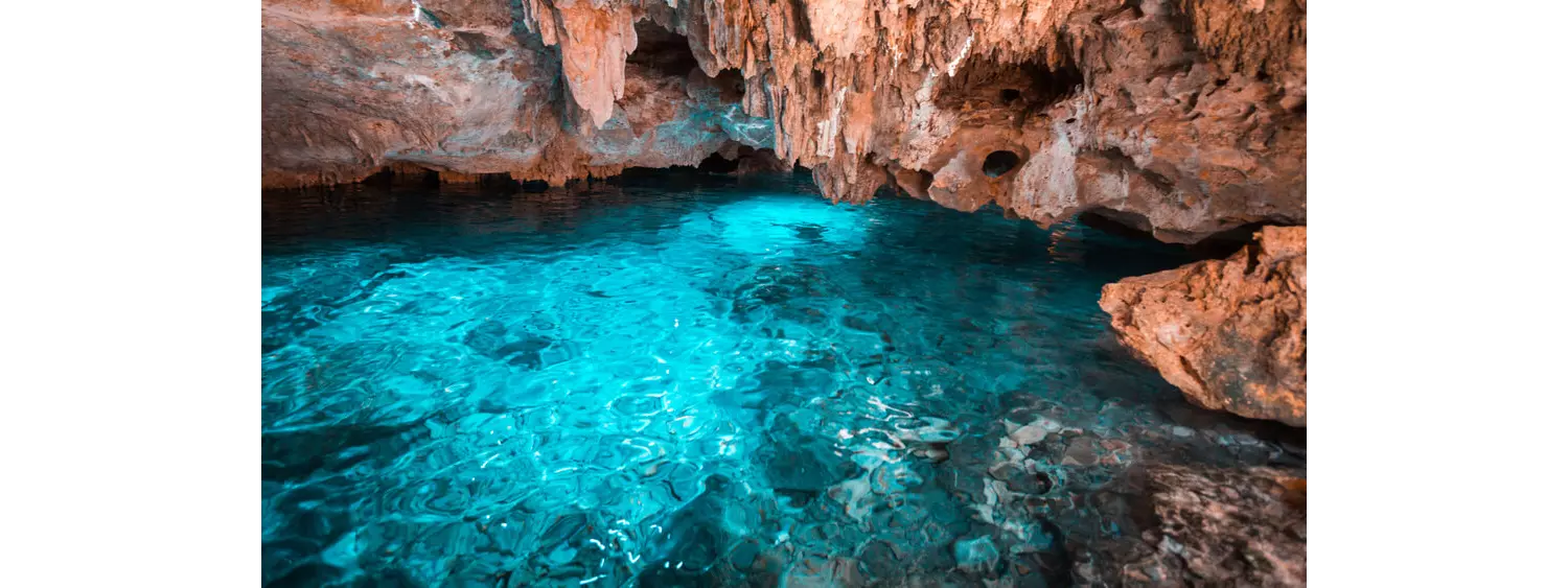 Das Cenote Azul von Playa del Carmen.