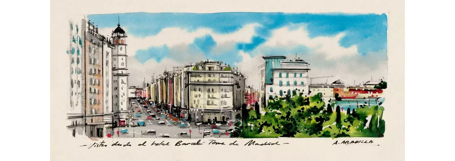 ciudades de postales madrid