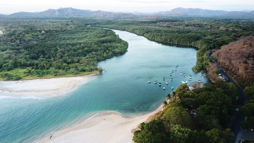The Tamarindo Rivermouth is one of the best places to surf in Costa Rica.