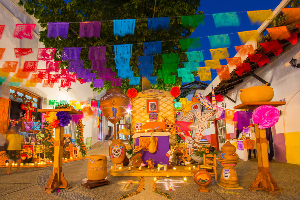 How do people celebrate Day of the Dead in Mexico? In Puerto Vallarta.