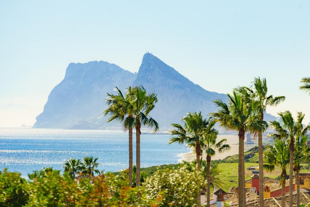 A view of the Rock of Gibraltar