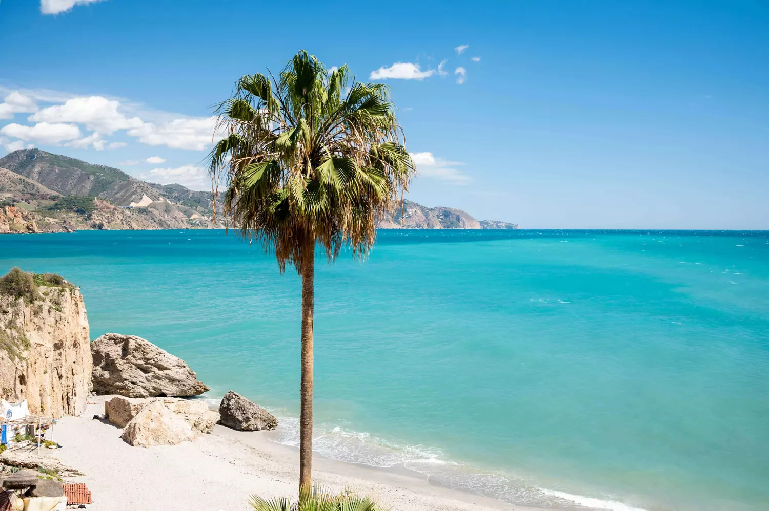 Day trips from Málaga: A view of a picture-perfect white sand beac