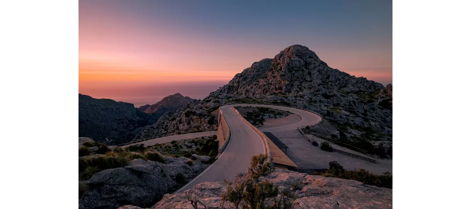 Mirador Nudo de Corbata bei Sonnenuntergang