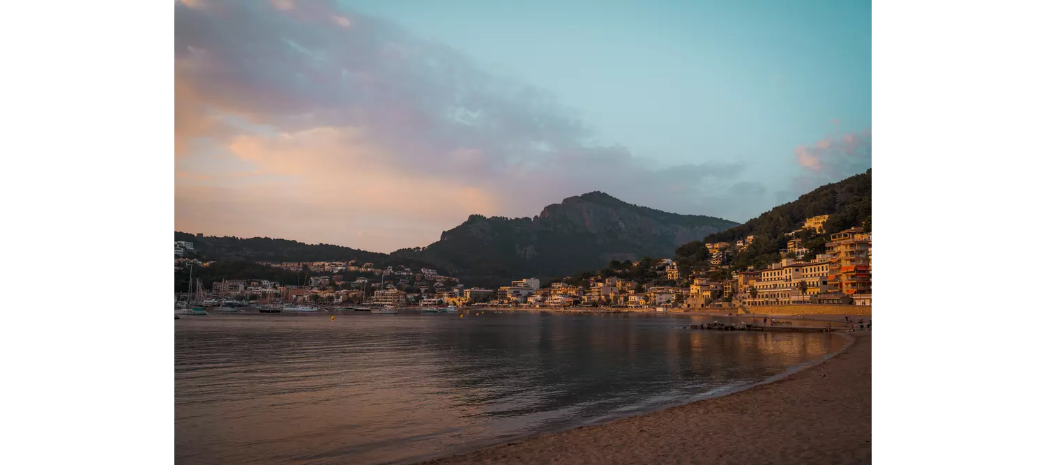 Port de Sóller: Sonnenuntergang über dem Hafen