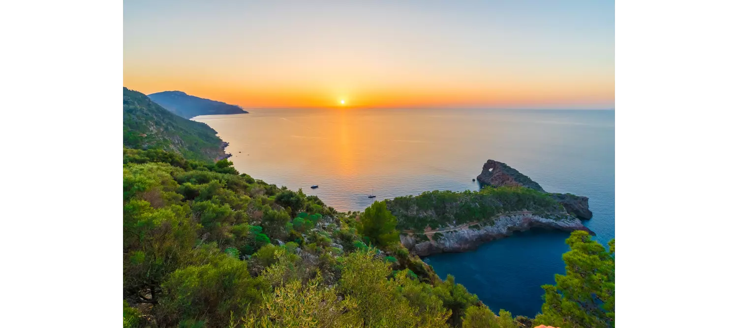 Sonnenuntergang Deià Mallorca: Sa Foradada