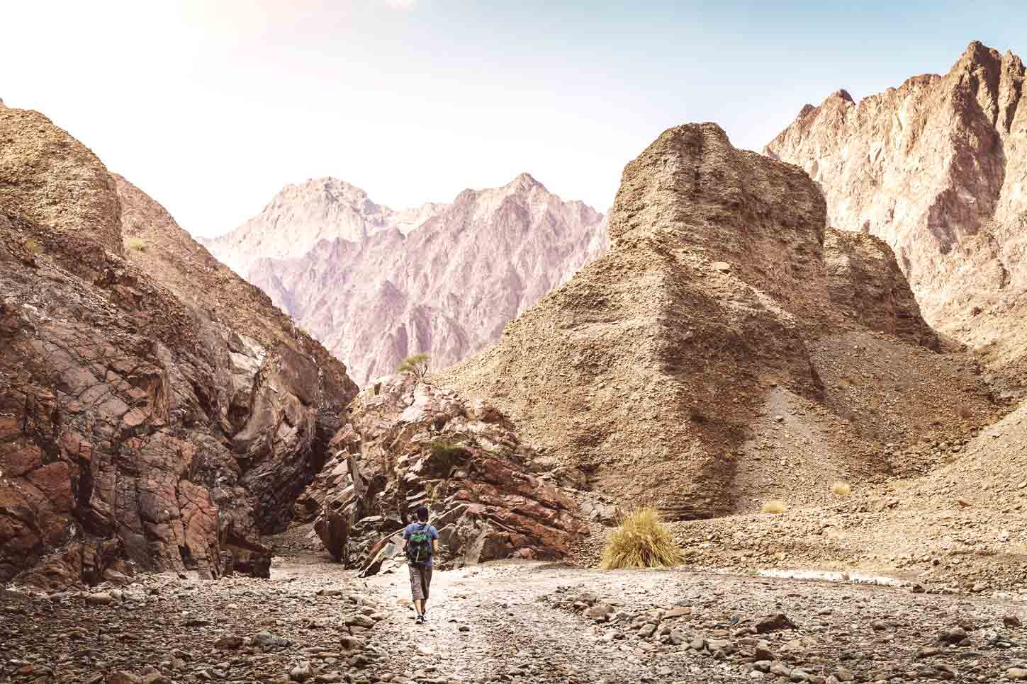 One of the best places to visit near Dubai are the Hajar mountains