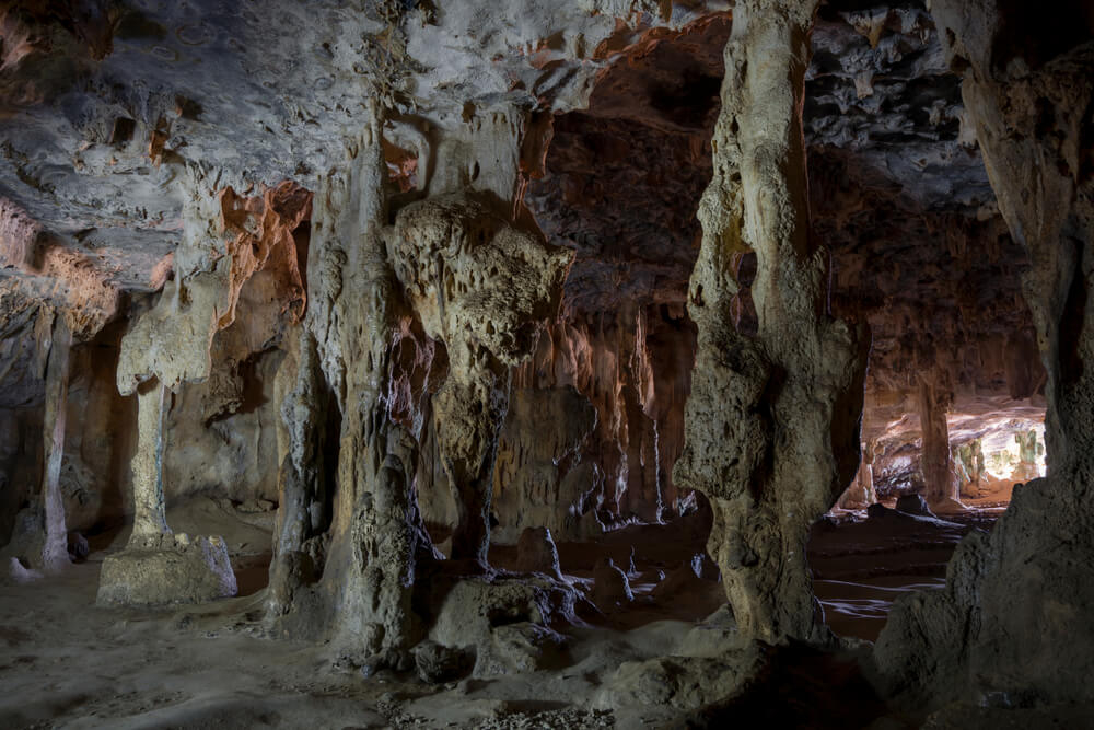 Amerigo Vespucci’s giants left pictographs on the walls of the Fontein Caves on the Island of Aruba 