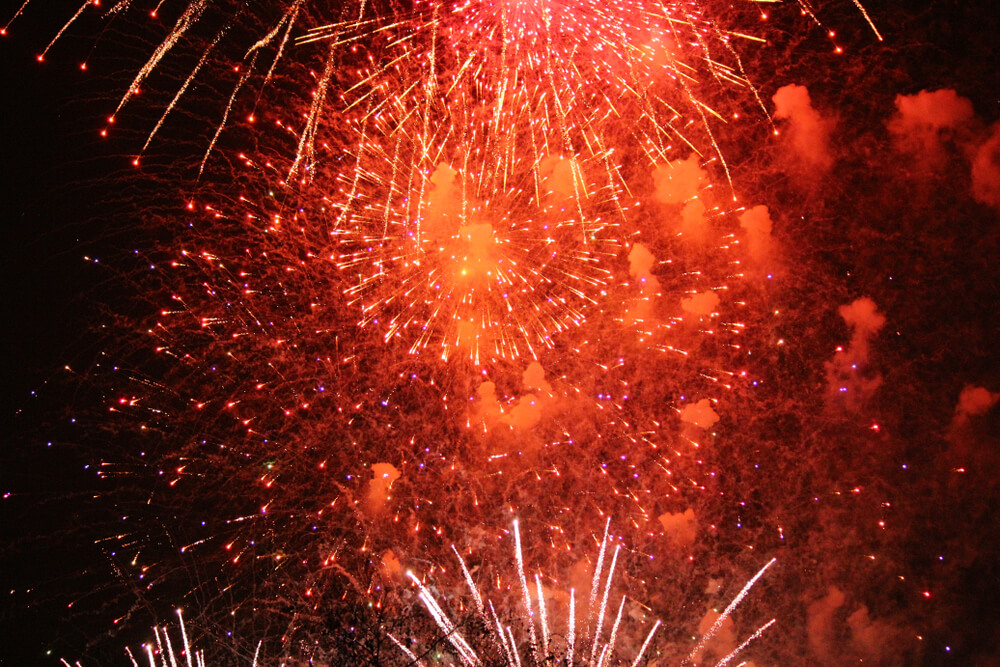 Fireworks on the Nit del Foc in Valencia