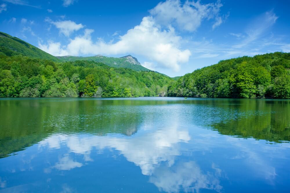 Santa Fe Reservoir in the Montseny Natural Park