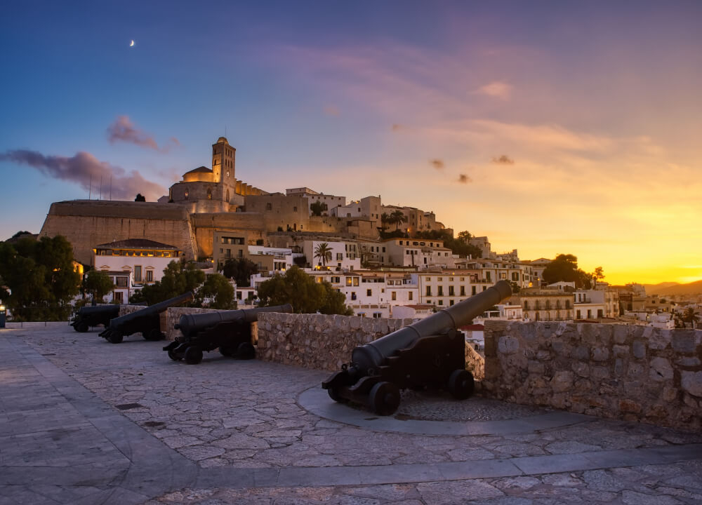 Family part of Ibiza: A view of the traditional stone streets of Dalt Vila