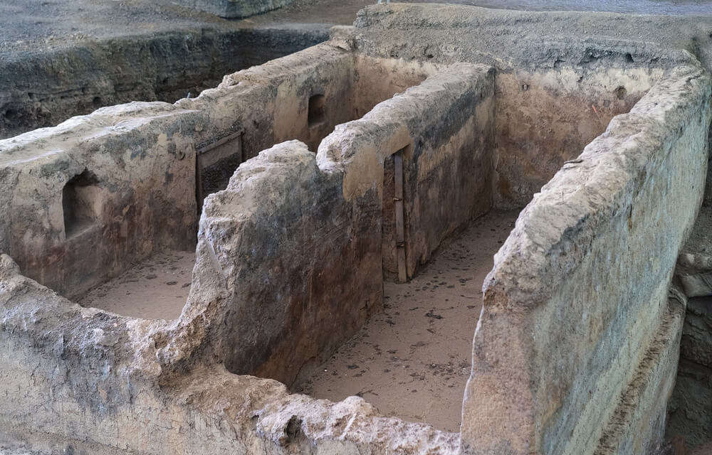 Joya de Cerén: Old living quarters covered in volcanic ash and debris