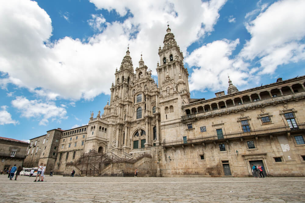 Cathedral of Santiago de Compostela: The west façade of the Cathedral of Santiago 
