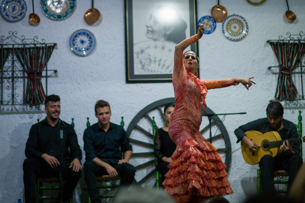 Flamenco in Cádiz: Aufführung in der Peña La Perla.