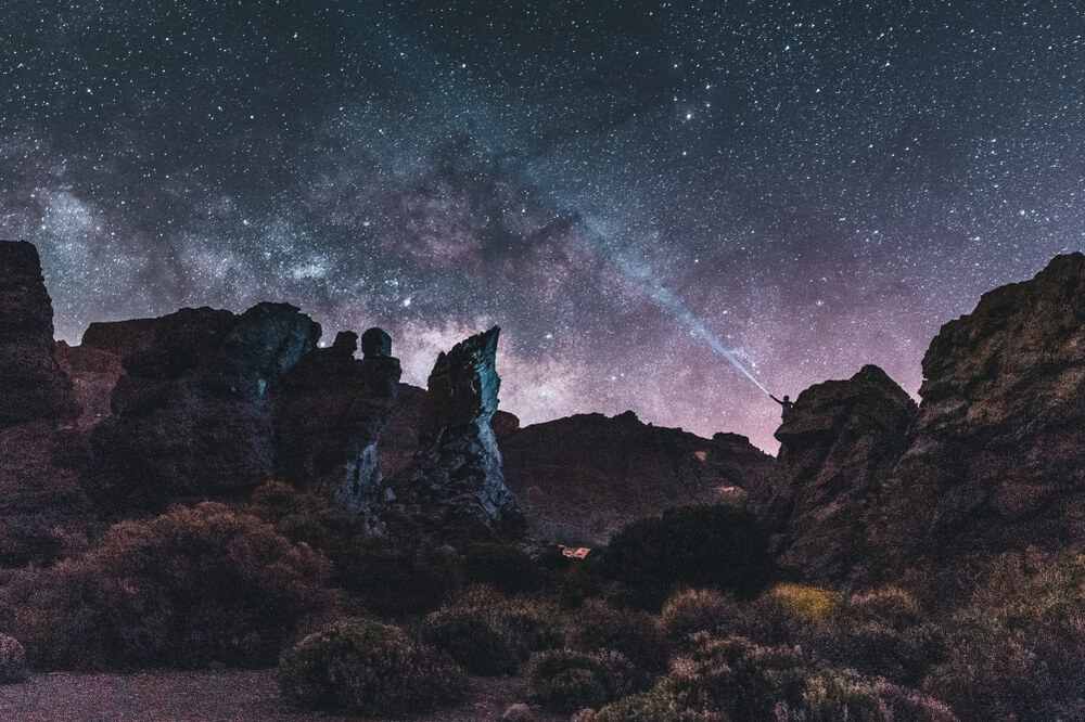 Friendship Day: The sky at night as seen from El Teide, Tenerife