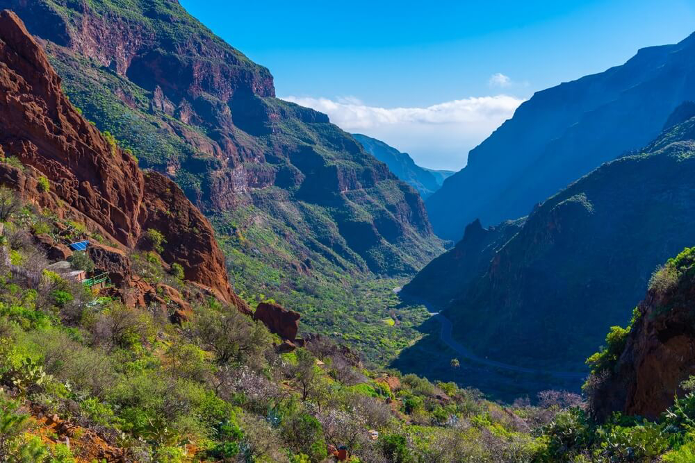 Die grüne Schlucht von Guayadeque auf der Kanareninsel Gran Canaria.
