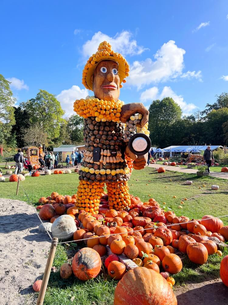 Pumpkin festival celebrating Halloween in Germany.