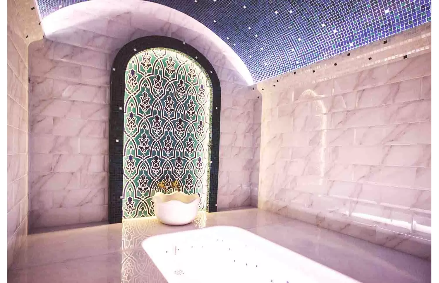 Ein orientalisches Badehaus hat seine ganz eigene Architektur.