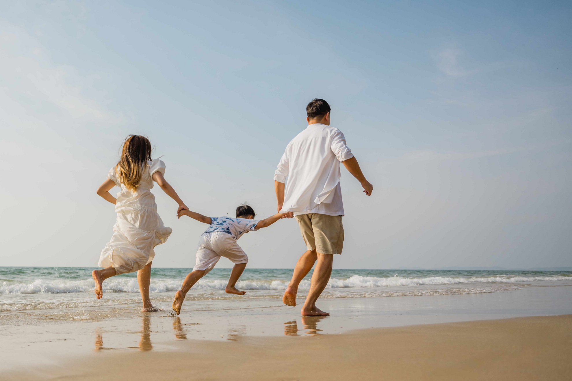 Happy Place: People having fun on the beach