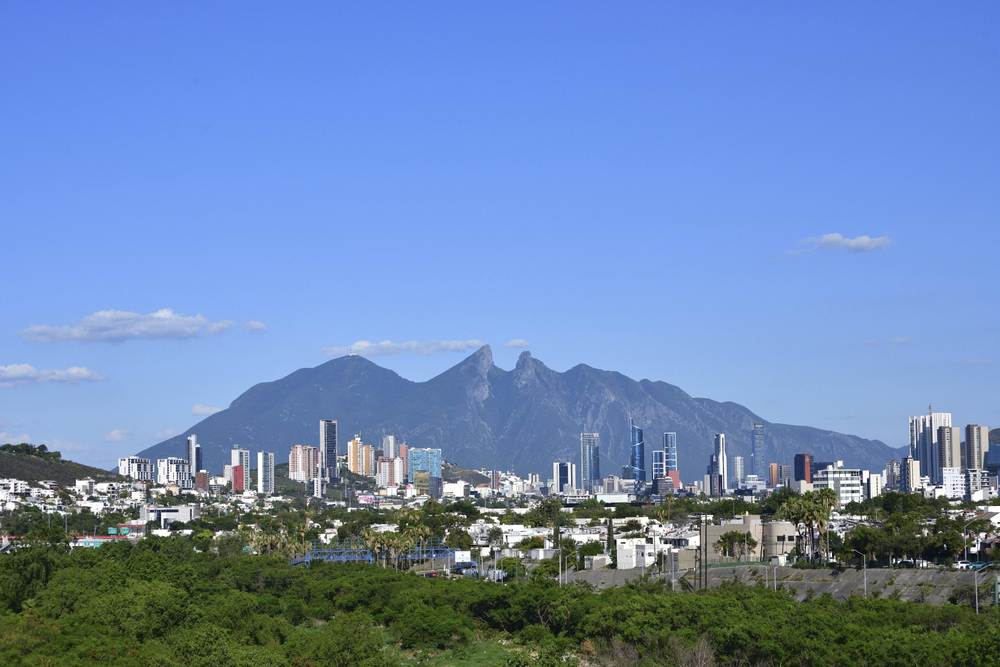 Monterrey: The built-up skyline of Monterrey, Mexico