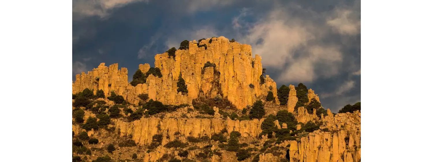 Landschaft im Nationalpark Sierra de Órganos im zentralen Hochland von Mexiko.