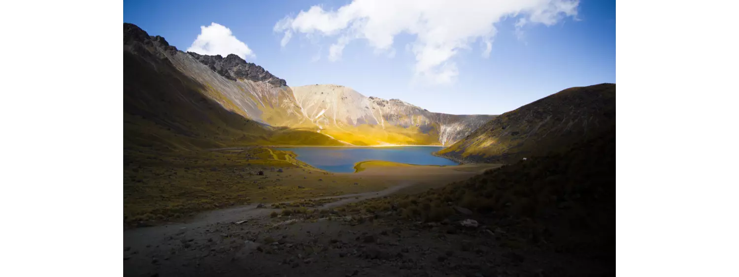 Bergsee im Krater des Vulkans Nevado de Toluca in Mexiko.