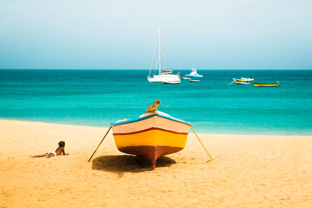 How to fly with a baby: Pristine beaches of Isla Sal, Cape Verde