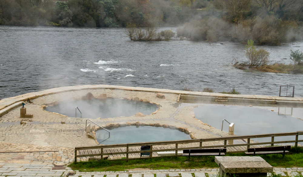 Things to do in Ourense Spain: a close-up of the thermal baths in Ourense