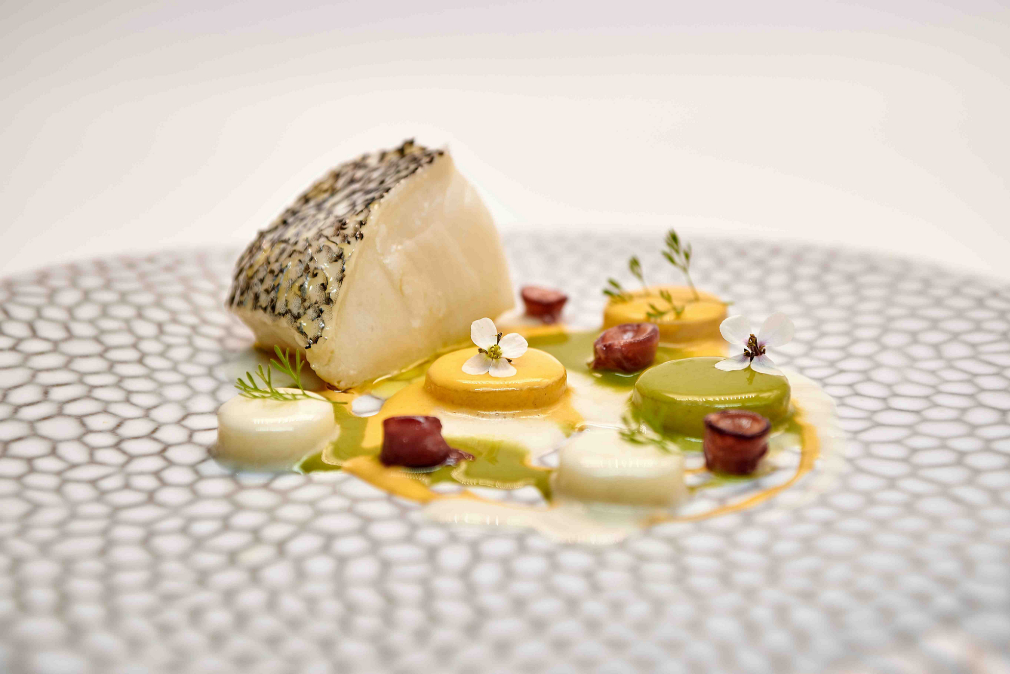 Hotels mit Sterneküche: Seehecht und Tintenfisch im La Finca, La Bobadilla.