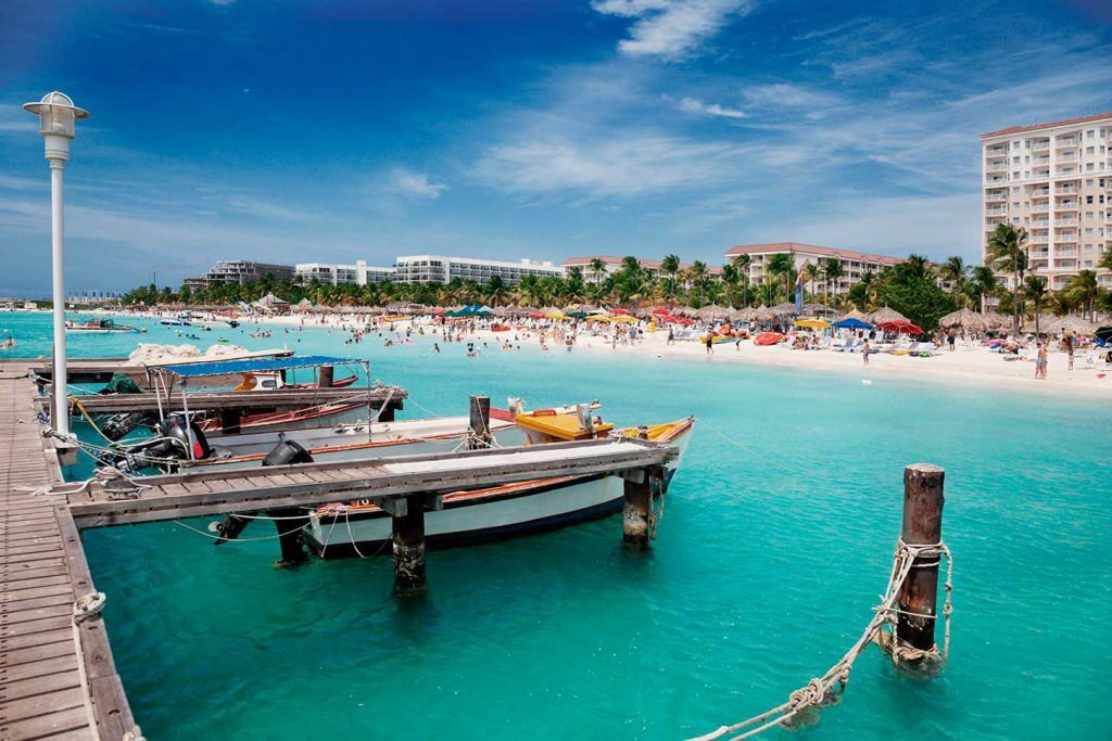 Das Wetter auf Aruba ist immer gut.