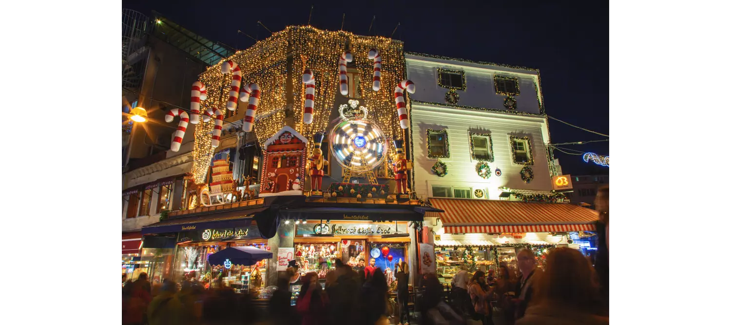 Istanbul Dezember-Urlaub: Weihnachtsmarkt.