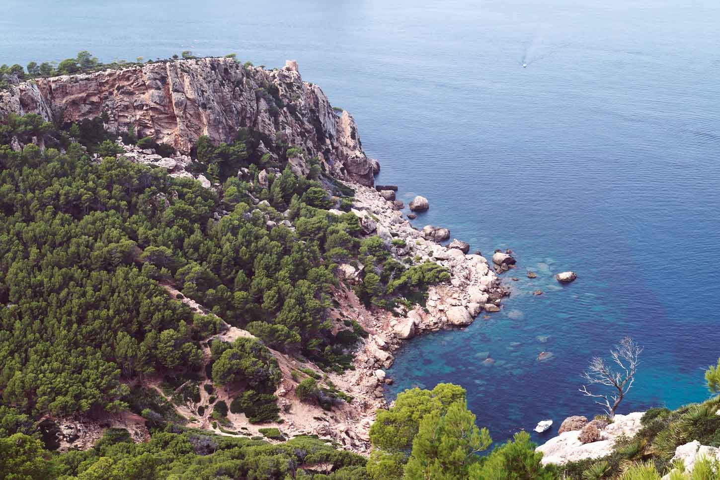 Einsame Bucht auf Mallorca: Cala en Basset
