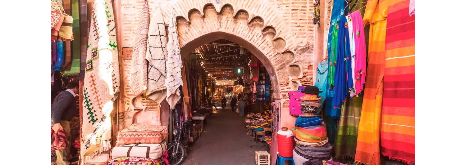 Ein typischer Souk in Marokko