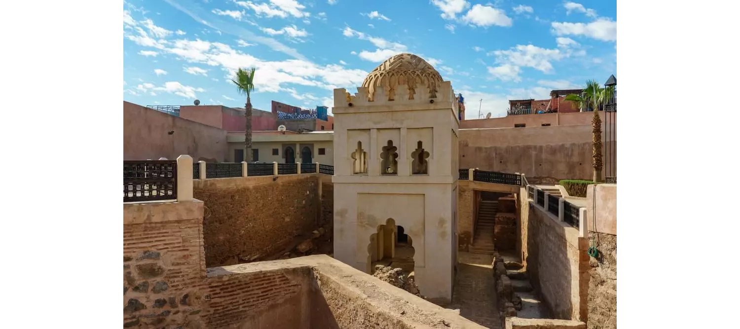 Die Koubba el-Baadiyn in der Medina von Marrakesch.