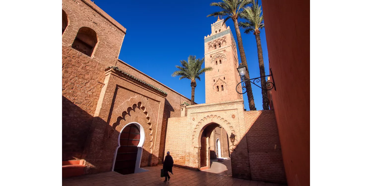 Sehenswürdigkeiten in Marrakesch: Koutoubia-Moschee.