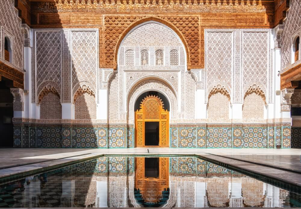 Sehenswürdigkeiten in Marrakesch: Medersa Ben Youssef.