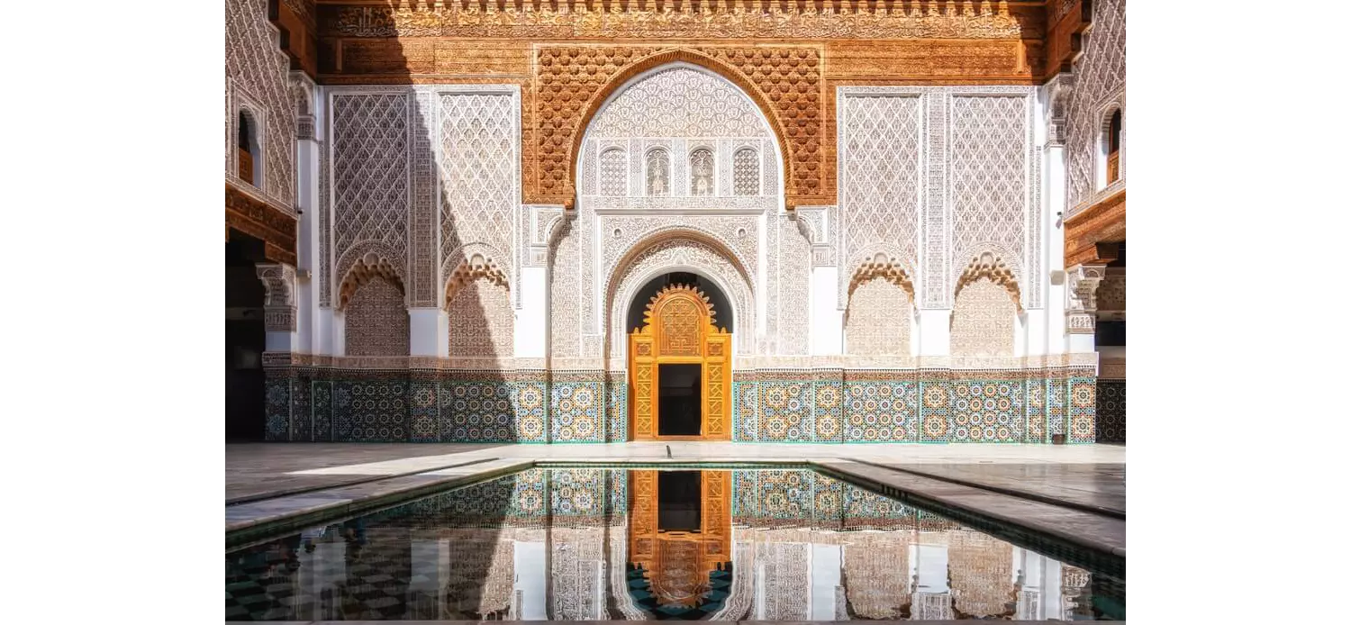 Sehenswürdigkeiten in Marrakesch: Medersa Ben Youssef.
