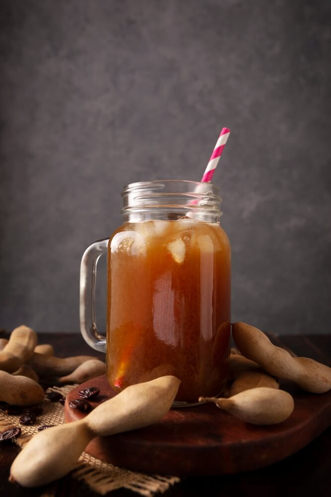 Tamarind, a Mexican fruit, is a popular flavor for aguas frescas.
