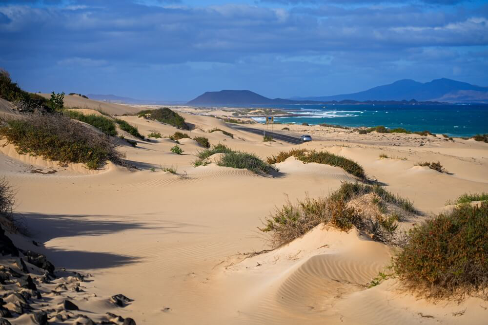 Movie locations: a close-up of the Corralejo Dunes in Fuerteventura