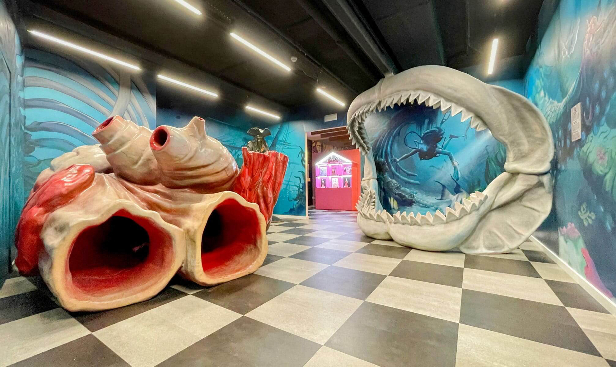 Ausstellungssaal im Big Fun Museum von Barcelona.