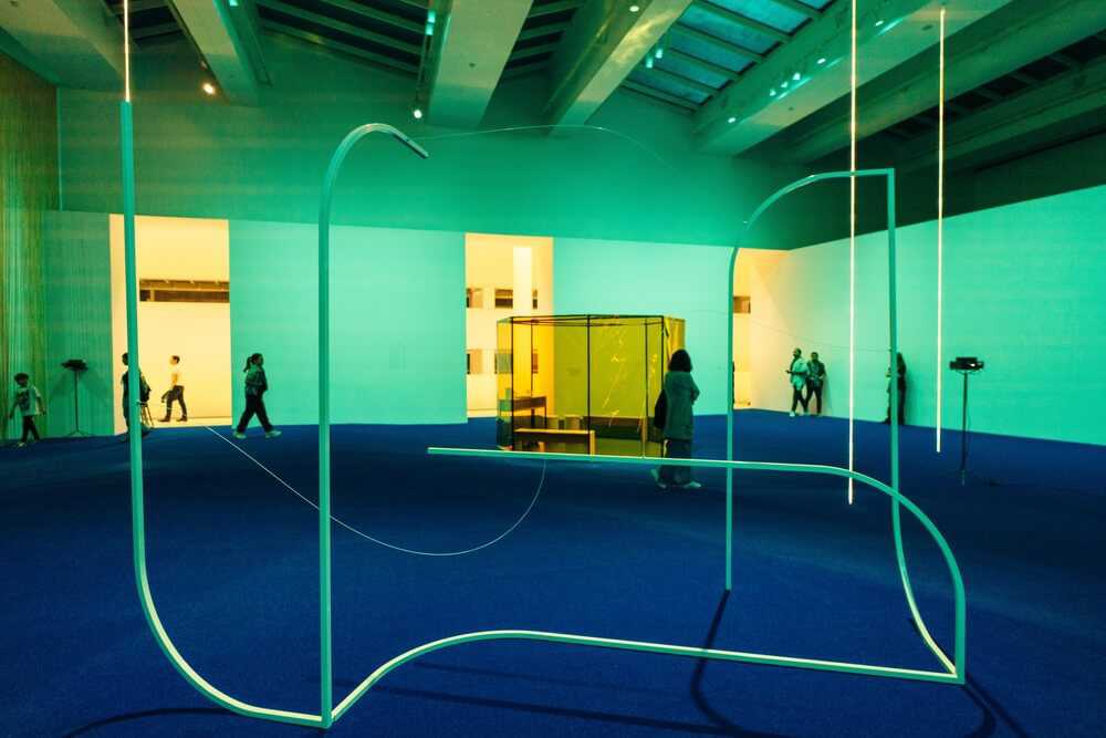 Museen in Barcelona: ein Ausstellungssaal im Museum für zeitgenössische Kunst (MACBA).