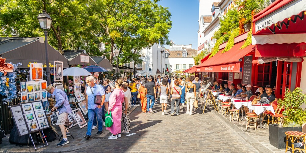 Paris in 2 Tagen: ein Spaziergang durch Montmartre ist ein Muss.