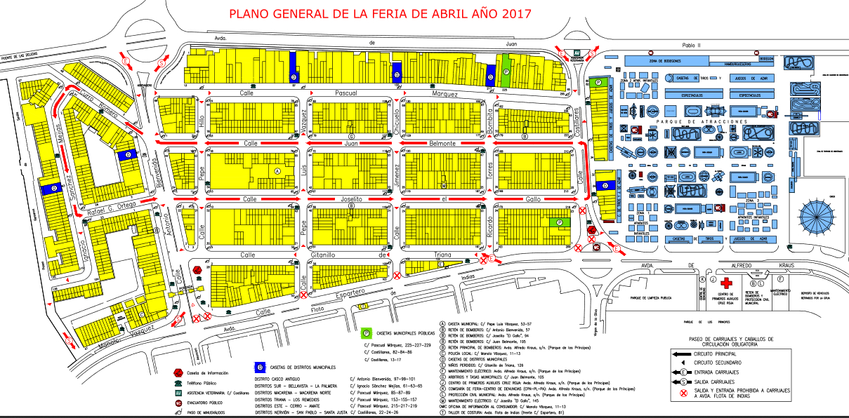 Plano de la Feria de Abril