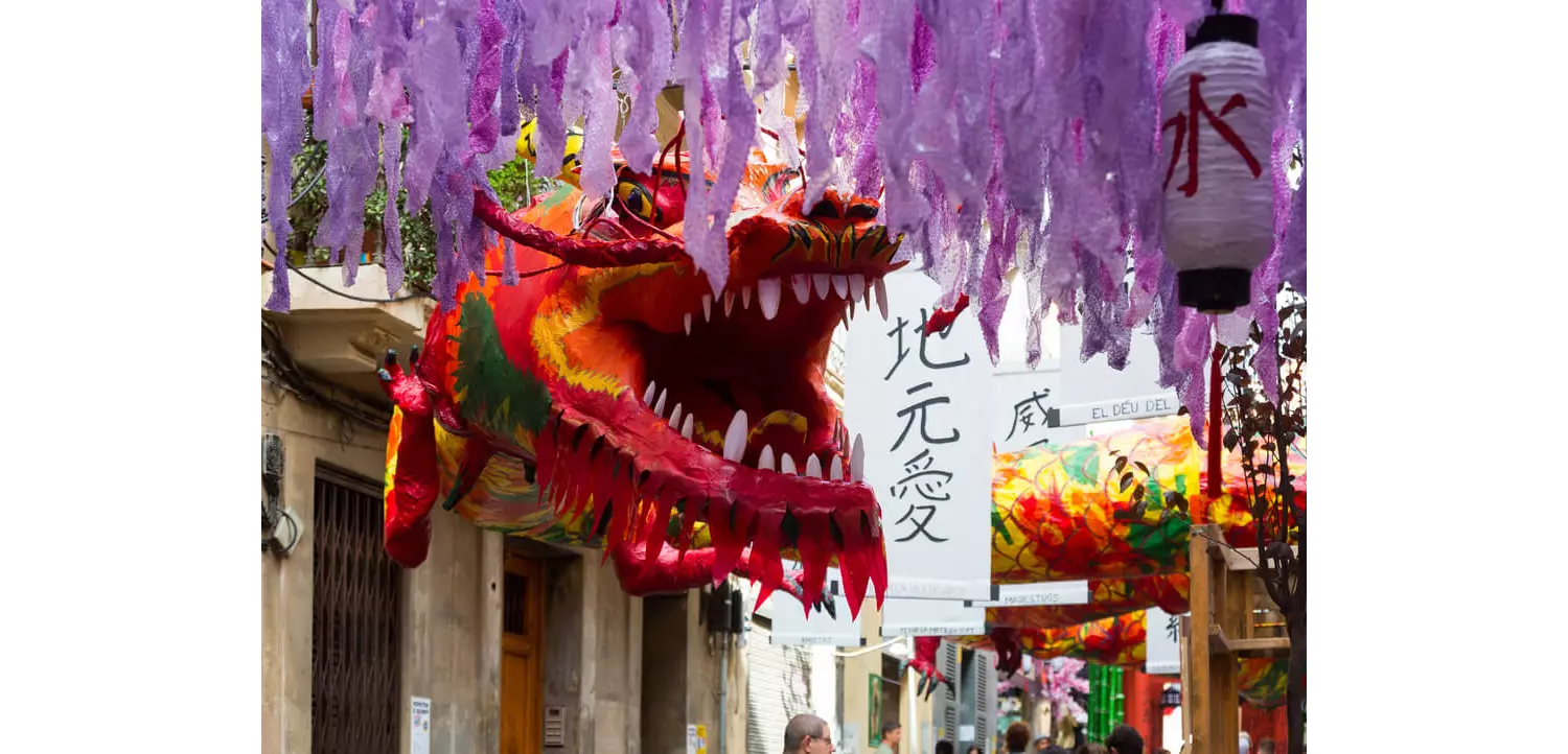 La decoración de las calles en las fiestas de Gracia