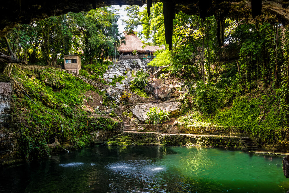 This cenote is located in the magical town of Valladolid